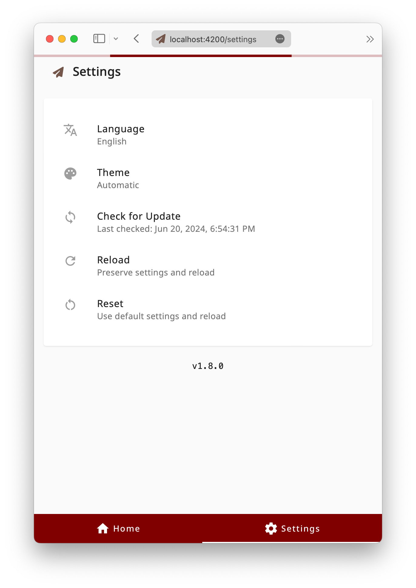 Jet in custom theme