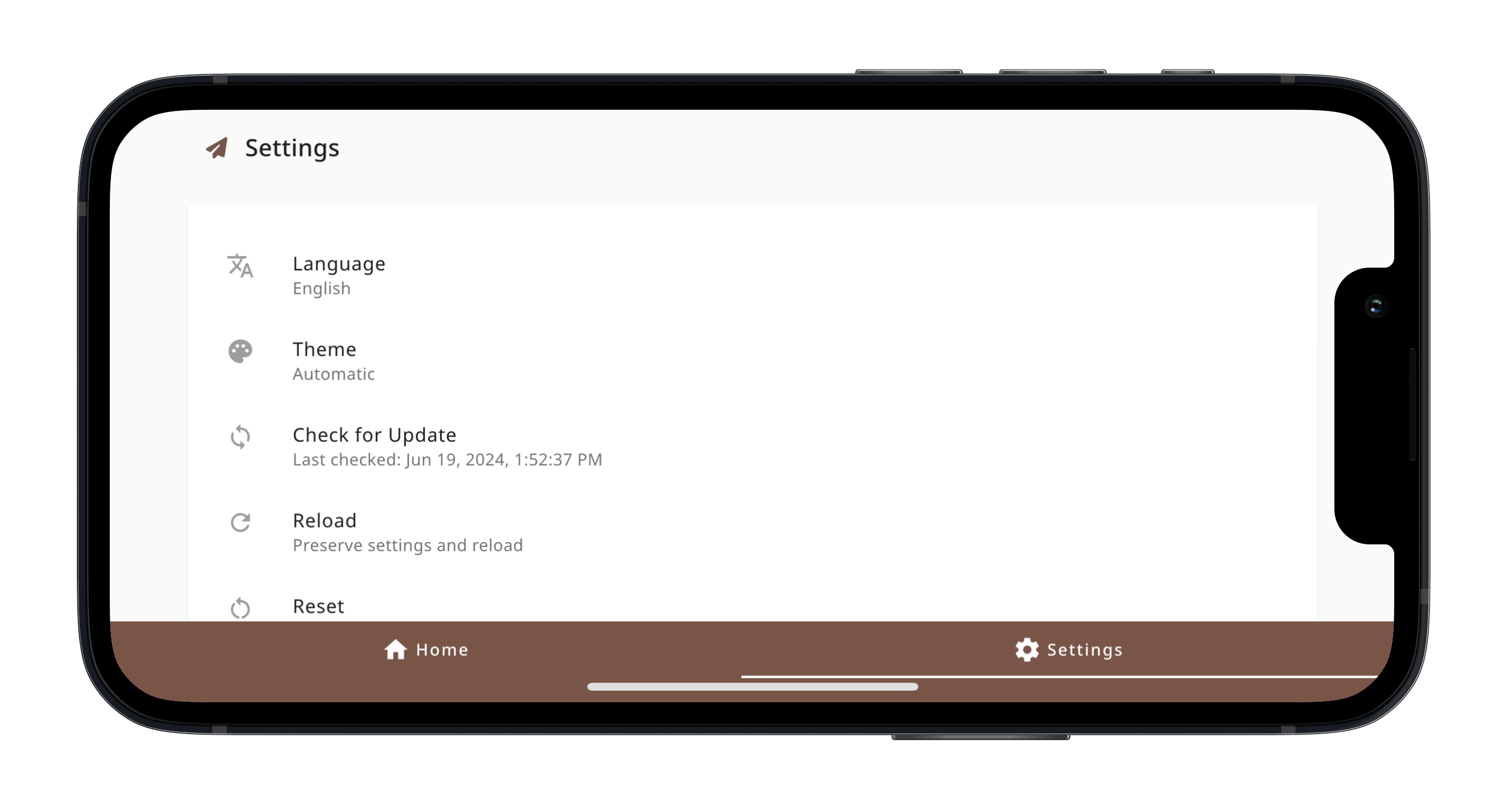 Notch handling in landscape mode